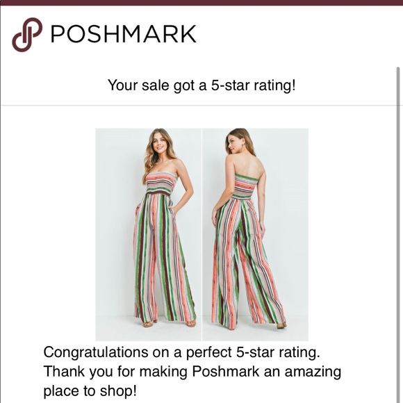 Striped Jumpsuit - Picture 10 of 10